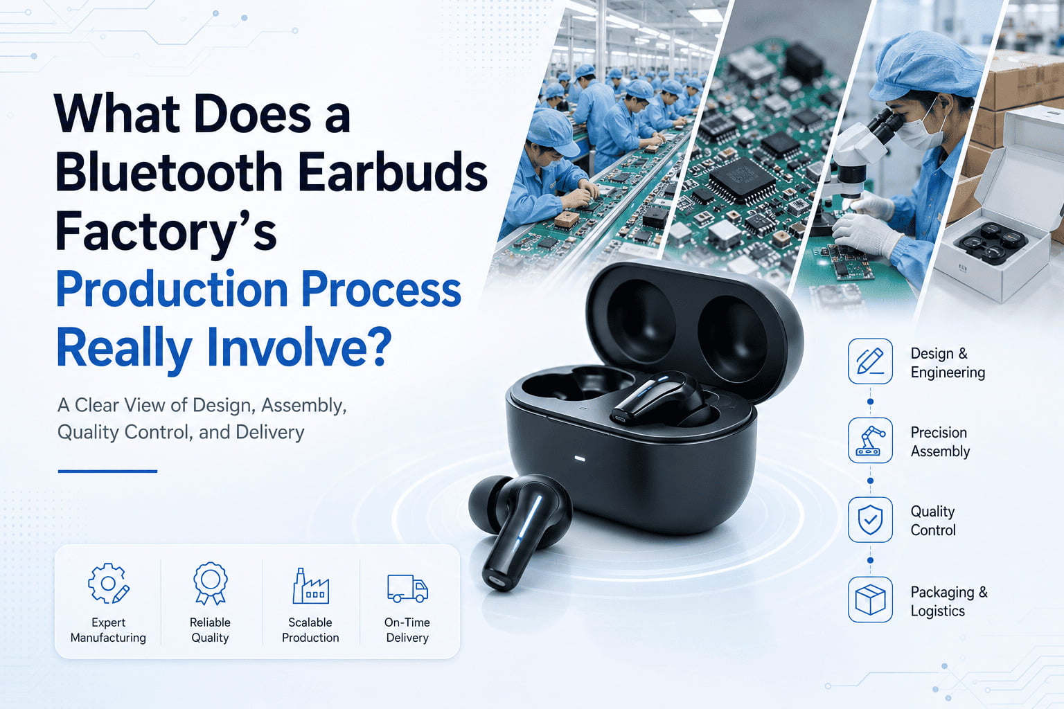 What Does a Bluetooth Earbuds Factory’s Production Process Really Involve?